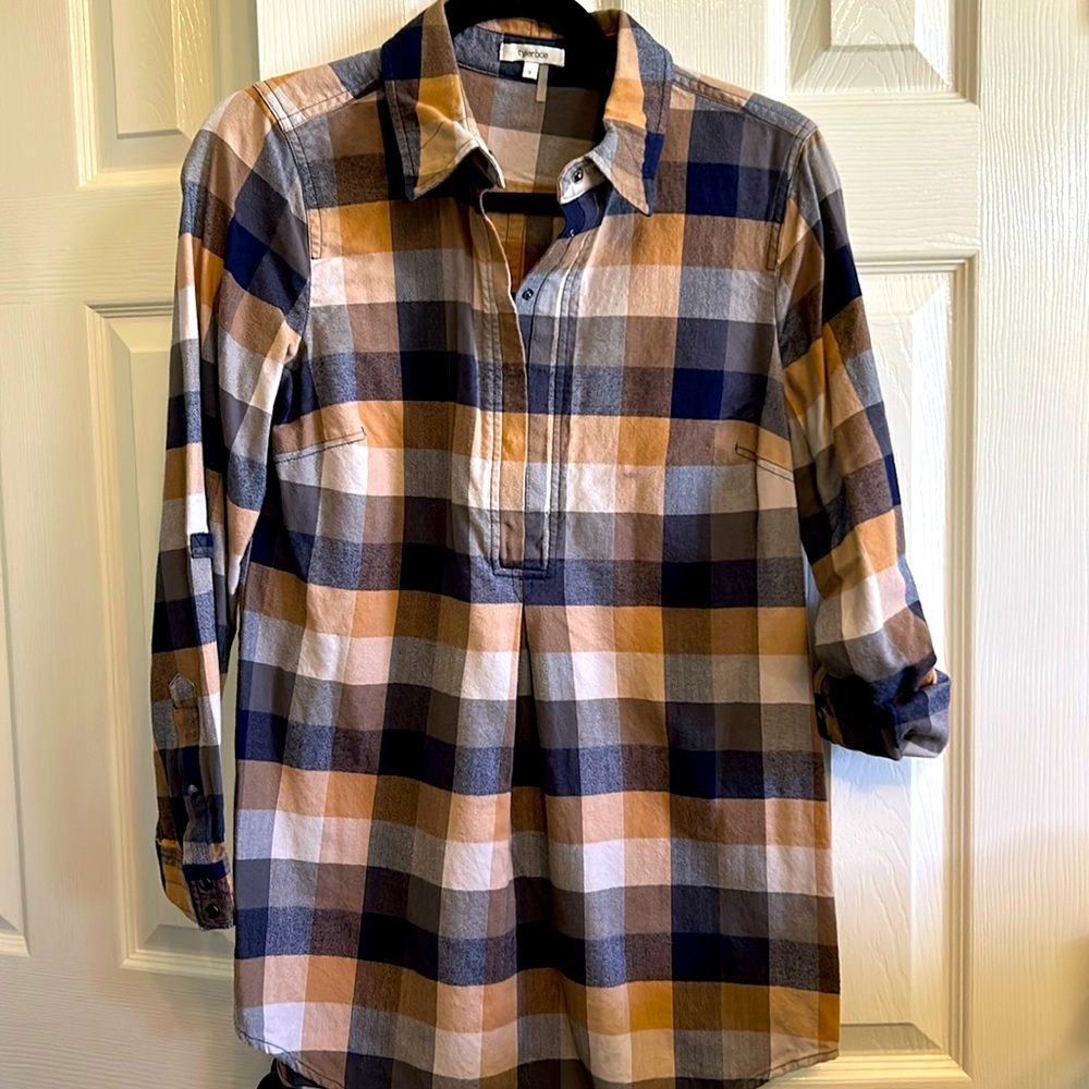 Tyler Boe flannel pullover top